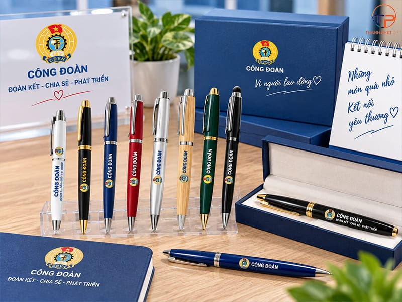 Top 9+ Món Quà Tặng Công Đoàn In Logo Đẹp, Giá Rẻ 17 But ky in logo