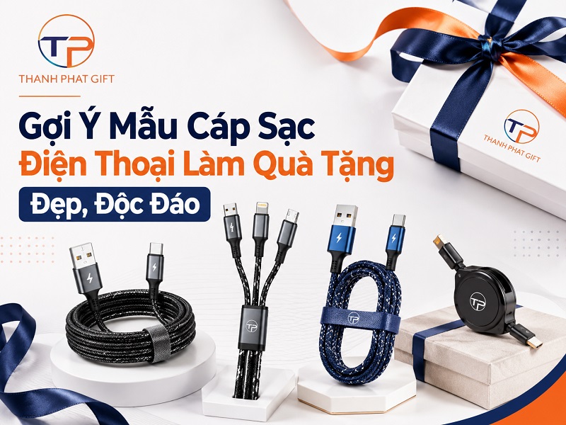 Cáp sạc làm quà tặng