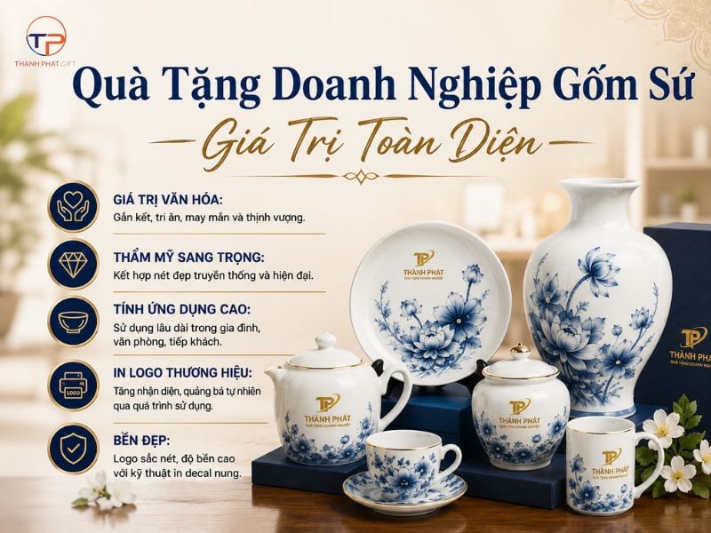 Quà Tặng Doanh Nghiệp Gốm Sứ: Ý Nghĩa, Phân Loại, Ứng Dụng &Amp; Top Mẫu 22 Co nen tang qua gom su doanh nghiep