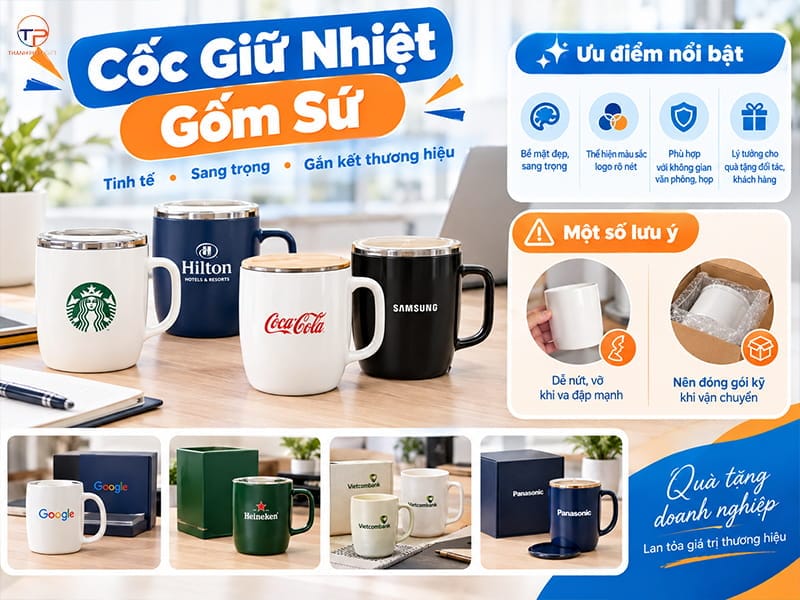 Cốc Giữ Nhiệt In Logo Làm Quà Tặng Doanh Nghiệp 20 Coc giu nhiet gom su