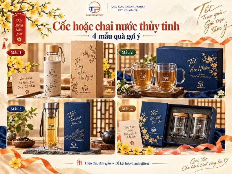 Gợi Ý Quà Tặng Doanh Nghiệp Dịp Tết, Cuối Năm Độc Đáo 39 Coc thuy tinh