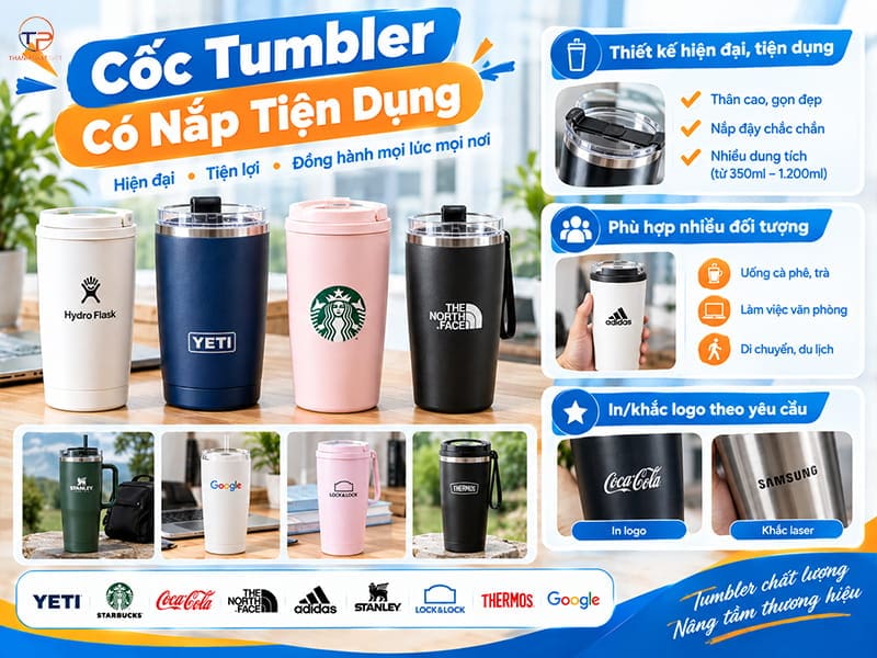 Cốc Giữ Nhiệt In Logo Làm Quà Tặng Doanh Nghiệp 23 Coc tumbler