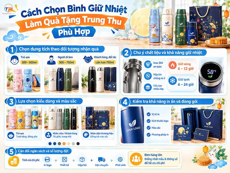 Top Mẫu Bình Giữ Nhiệt Làm Quà Tặng Trung Thu Đẹp, Giá Rẻ 19 Lua chon binh giu nhiet lam qua tang trung thu