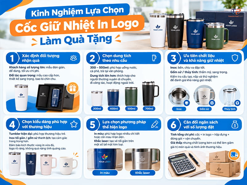 Cốc Giữ Nhiệt In Logo Làm Quà Tặng Doanh Nghiệp 24 Lua chon coc giu nhiet in logo