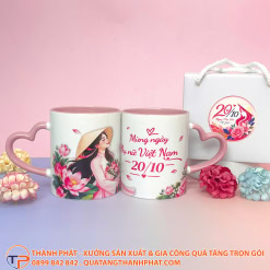 Ly sứ in hình quà tặng nhân viên ngày 20/10