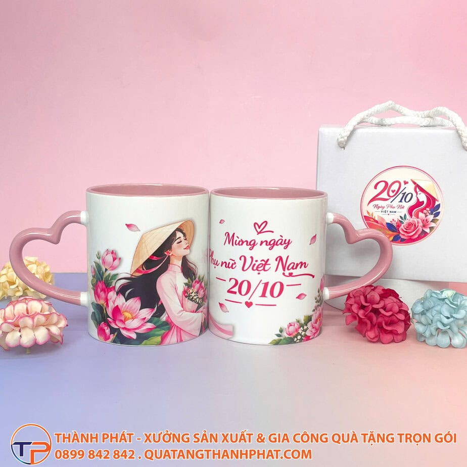 Ly Sứ In Hình Quà Tặng Nhân Viên Ngày 20/10 24 Ly su qua tang nhan vien in hinh 20 10 dep mat