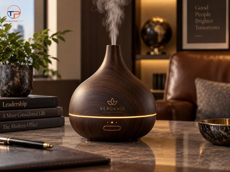 Máy Xông Tinh Dầu In Logo: Đặc Điểm, Phân Loại, Top Mẫu &Amp; Lưu Ý Lựa Chọn 30 May khuech tan tinh dau go toi gian