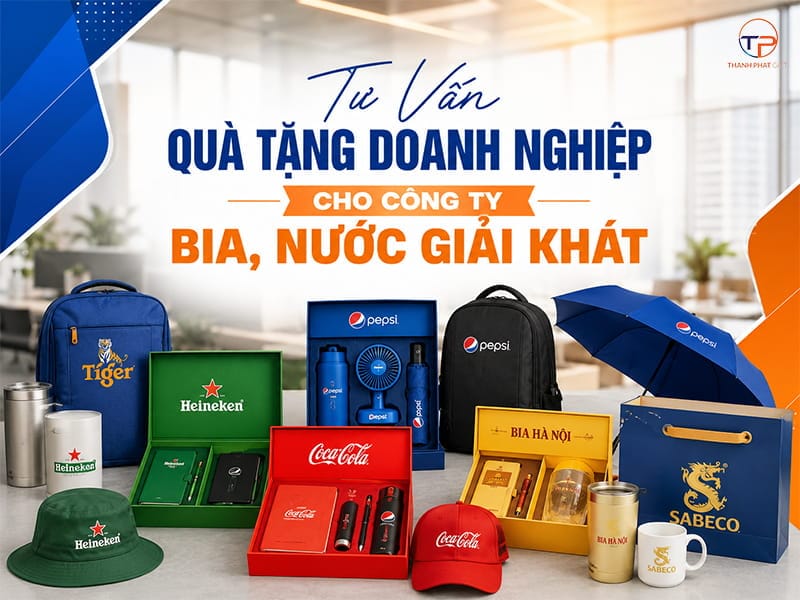 Quà tặng doanh nghiệp cho công ty bia, nước giải khát