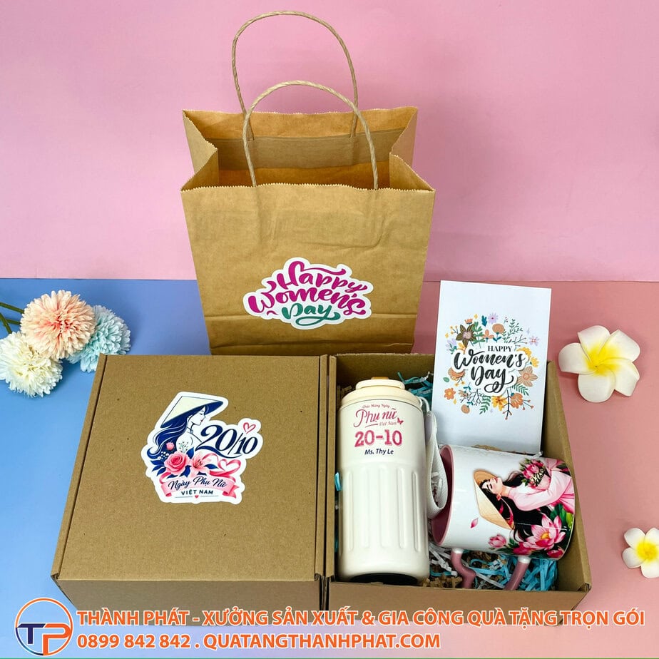 Bộ Quà Tặng Nhân Viên Ngày Phụ Nữ Việt Nam 20/10 17 Set qua tang nhan vien 20 10 cao cap