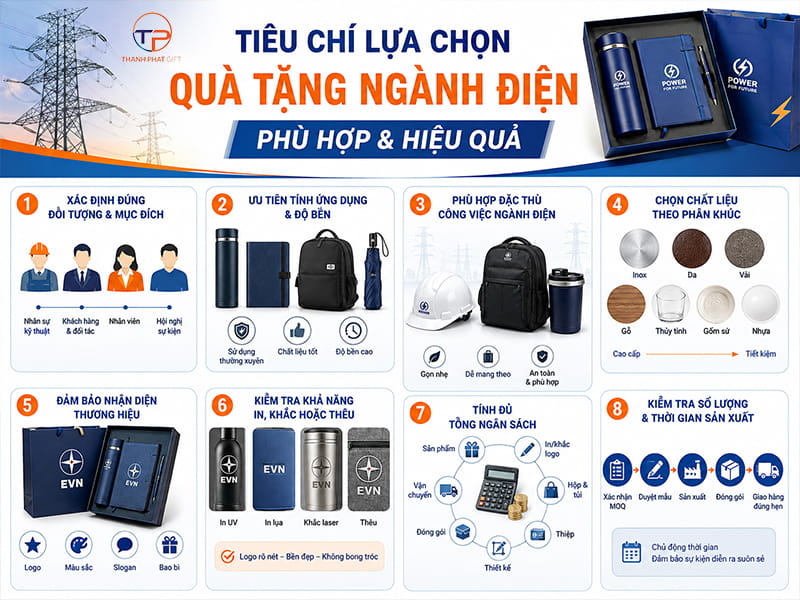 Quà Tặng Ngành Điện: Ý Nghĩa, Ứng Dụng &Amp; Top Mẫu 17 Tieu chi chon qua tang nganh dien