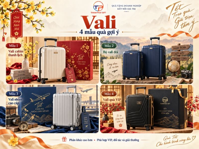 Gợi Ý Quà Tặng Doanh Nghiệp Dịp Tết, Cuối Năm Độc Đáo 44 Vali