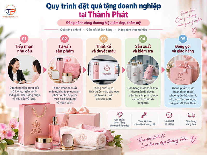 9+ Mẫu Quà Tặng Doanh Nghiệp Ngành Làm Đẹp, Thẩm Mỹ 34 Dat hang qua tang doanh nghiep