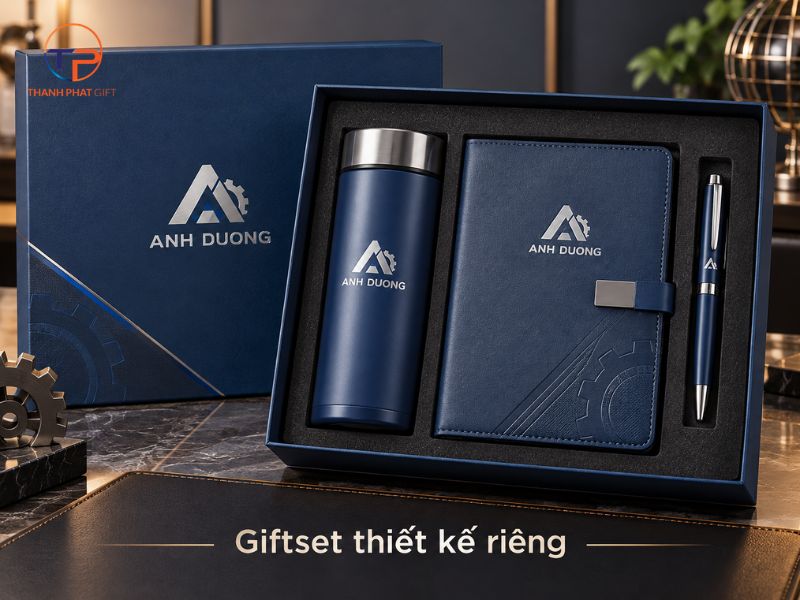 Quà Tặng Doanh Nghiệp Ngành Sản Xuất Công Nghiệp Độc Đáo 42 Giftset thiet ke rieng