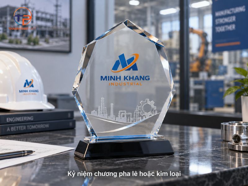 Quà Tặng Doanh Nghiệp Ngành Sản Xuất Công Nghiệp Độc Đáo 43 Ky niem chuong pha le