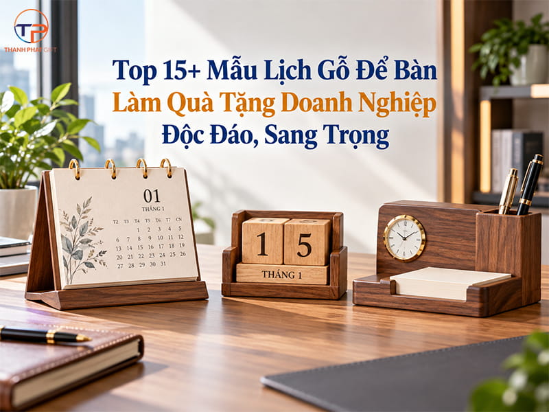 Top 15+ Mẫu Lịch Gỗ Để Bàn Làm Quà Tặng Doanh Nghiệp Đẹp, Sang Trọng 22 Lịch gỗ để bàn làm quà tặng doanh nghiệp