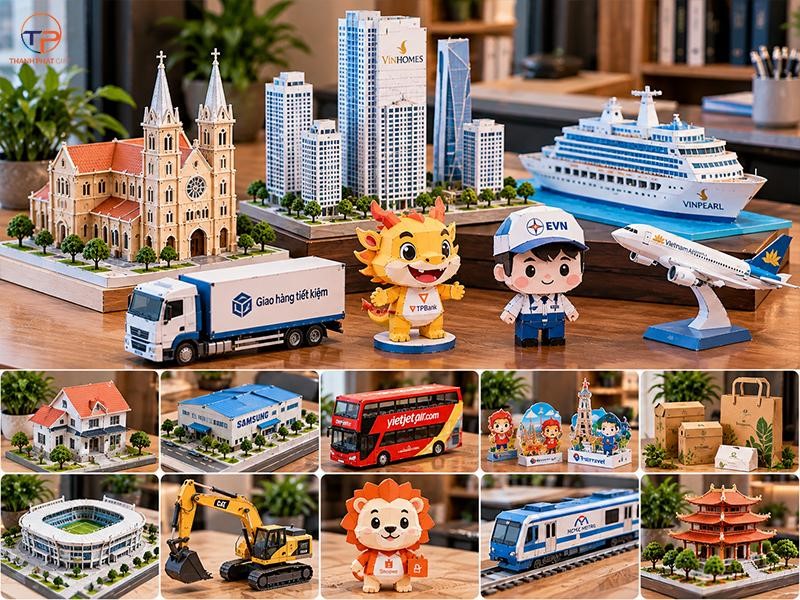 Mô Hình Quà Tặng Doanh Nghiệp: Các Loại, Ứng Dụng Và Lưu Ý Lựa Chọn 19 Mô hình bằng giấy và bìa cứng làm quà tặng doanh nghiệp