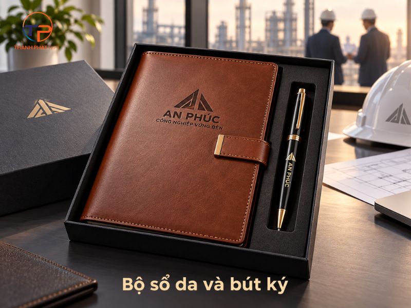 Quà Tặng Doanh Nghiệp Ngành Sản Xuất Công Nghiệp Độc Đáo 38 So tay da va but ky