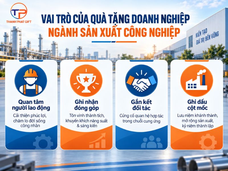 Quà Tặng Doanh Nghiệp Ngành Sản Xuất Công Nghiệp Độc Đáo 27 Vai tro qua tang nganh san xuat cong nghiep
