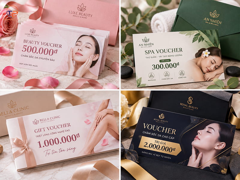 9+ Mẫu Quà Tặng Doanh Nghiệp Ngành Làm Đẹp, Thẩm Mỹ 30 Voucher lam dep